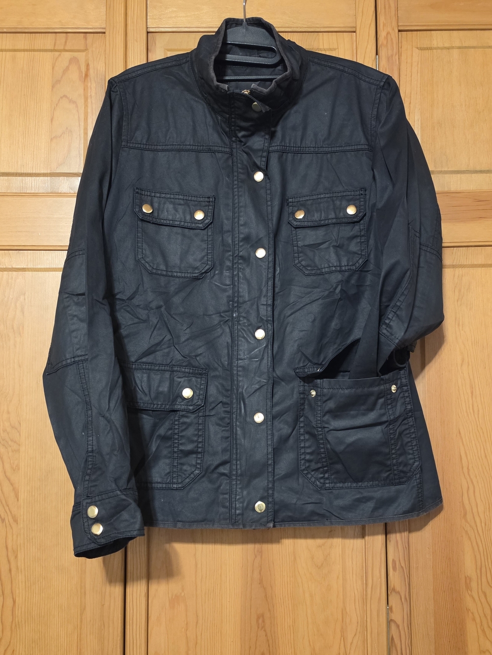 J. Crew Dark Navy Utility Jacket with Gold Hardware